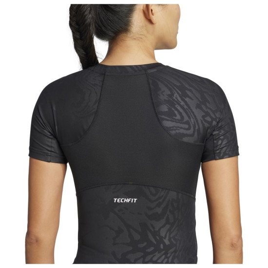 Adidas Γυναικεία κοντομάνικη μπλούζα Techfit Printed Tee